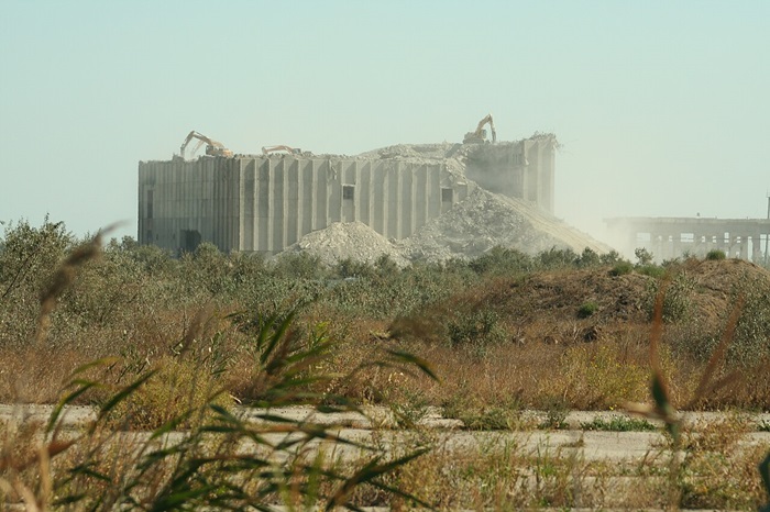 Процесс сноса Крымской АЭС по состоянию на сентябрь 2023 года. /Фото: wikipedia.org