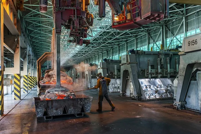 Цех завода в Хакасии, где производят алюминий. /Фото: mentoday.ru
