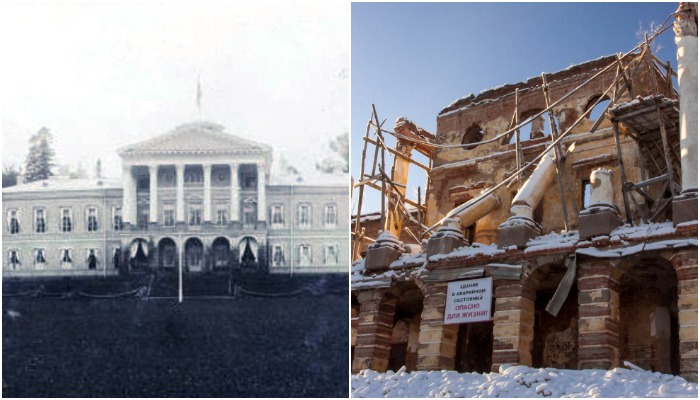 Уникальное историческое здание, которое рушится буквально на глазах. /Фото: wiki-wiki.ru