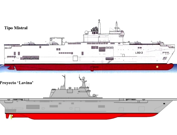 Сравнение французского и российского кораблей. /Фото: defence.pk