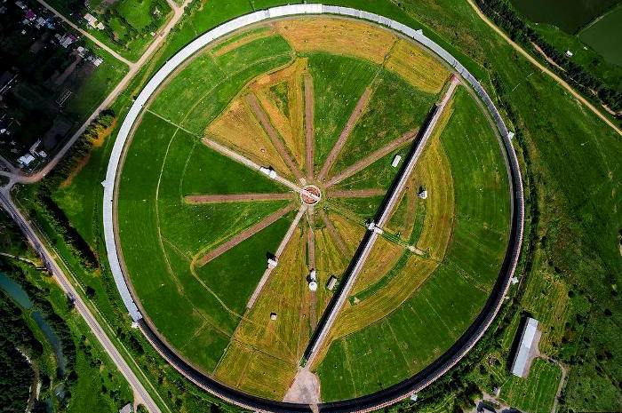 Крупнейший в мире радиотелескоп с высоты птичьего полёта. /Фото: getpin.ru