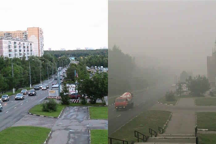Московский смог - лишь наглядный показатель проблемы с загрязнённостью воздуха. /Фото: wikipedia.org