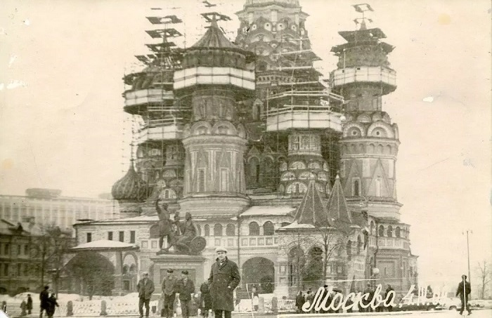 Храм в советские годы. /Фото: retromap.ru