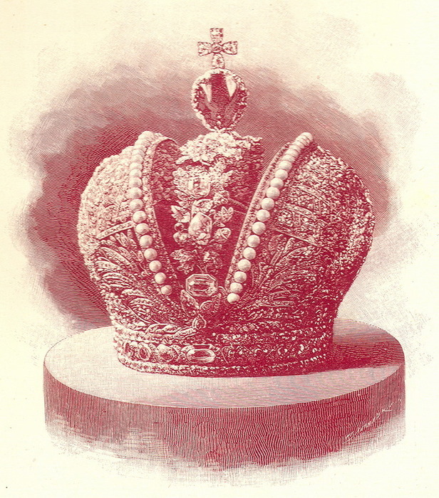 Гравюра с изображением Большой императорской короны. /Фото: wikipedia.org