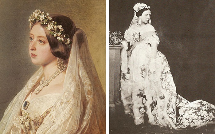 Свадебное платье королевы Виктории. /Фото: the-wedding.ru
