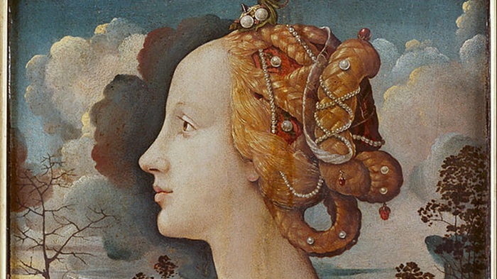 Странные изогнутые лица женщин Ренессанса на картинах - результат любви к высоким лбам.