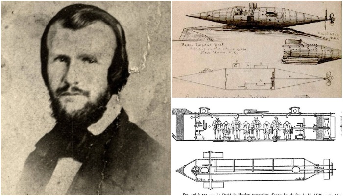 Изобретатель первой субмарины в ней же и погиб. /Фото: warspot.ru
