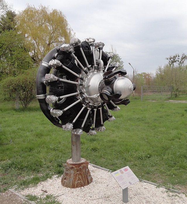 Двигатель, поднимающий биплан в небо. /Фото: wikipedia.org