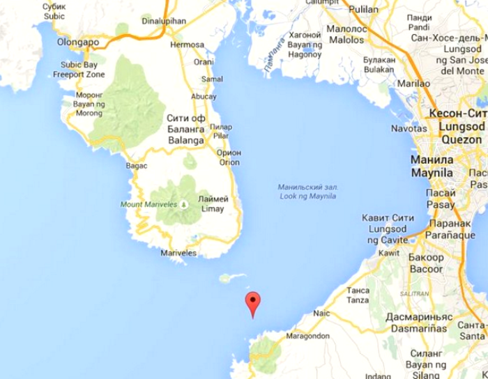 Карта Манильского залива. /Фото: worldofwarships.ru