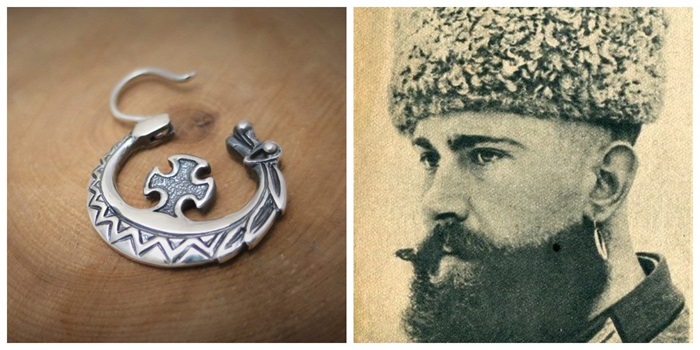 Серьга в ухе казака - важный символ, который может спасти жизнь. /Фото: fishki.net