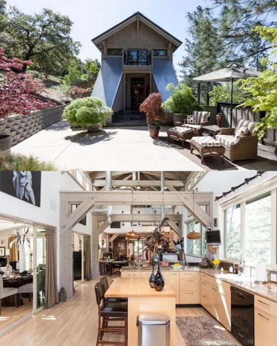 An old, unused bridge was converted into an unusual hotel, and now a family lives there.