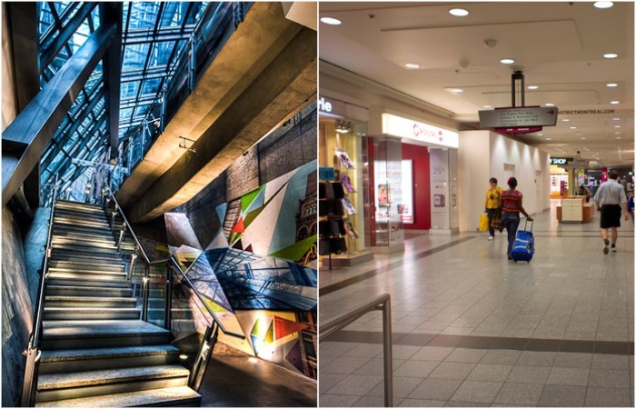 Больше похоже на типичный торговый центр, но это всё под землёй. Больше похоже на типичный торговый центр, но это всё под землёй.