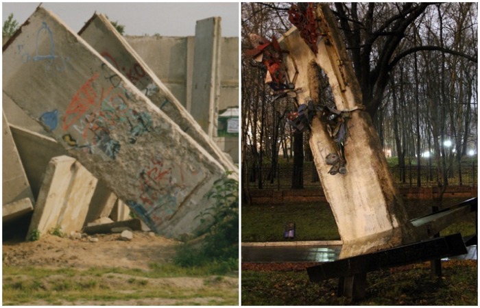 Некогда строительный мусор с историей превратился в памятный сувенир и объект арт-инсталляций.