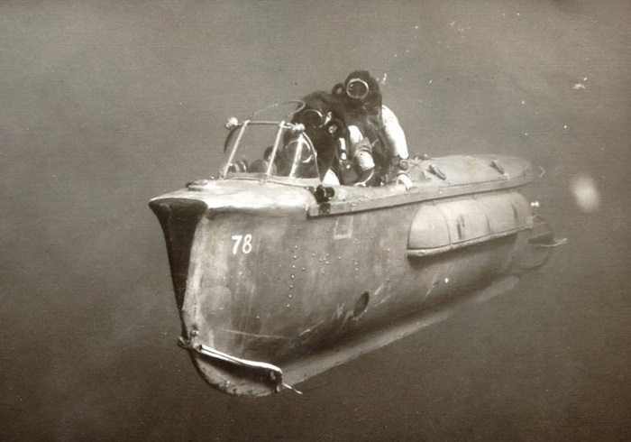 Настоящая торпеда с человеком на борту. /Фото: maximonline.ru