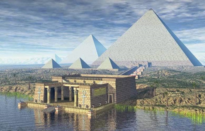 На самом деле первоначально пирамиды были белого цвета. /Фото: livejournal.com