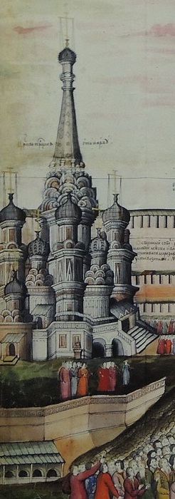 Так выглядела церковь до пожара, изображение 1670-х гг. /Фото: wikipedia.org