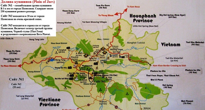 Карта размещения Долины кувшинов. /Фото: masterok.livejournal.com