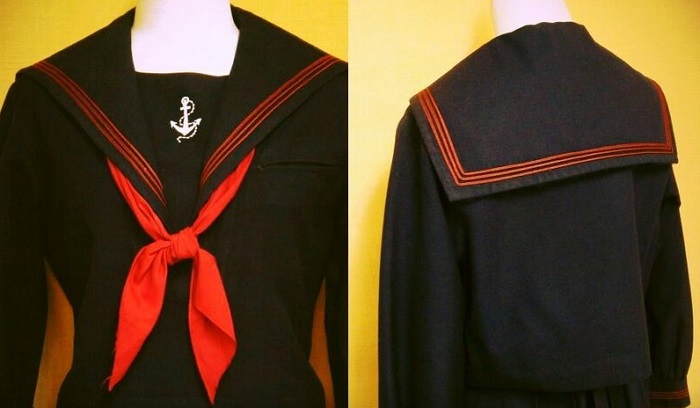 Гюйс настолько популярен, что перекочевал от японских моряков даже в школьную форму. /Фото: miuki.info