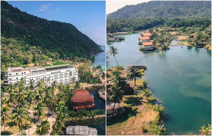 Тайская «Голубая лагуна» «Koh Chang Grand Lagoona Resort» в заповедной зоне. /Фото: hungrybackpack.com