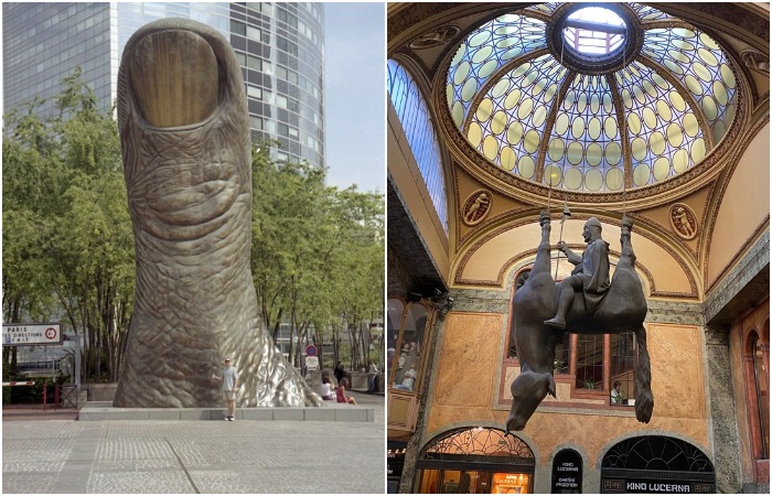 Необычные скульптуры и популярные достопримечательности. /Фото: atlasobscura.com, rexby.com