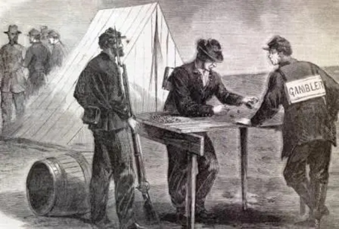 В Гражданской войне в США существовала Армия игр, которая слишком любила тотализатор и карты. /Фото: michelleule.com