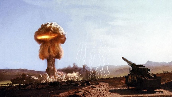 Кадры с испытаний атомной пушки. /Фото: interestingengineering.com
