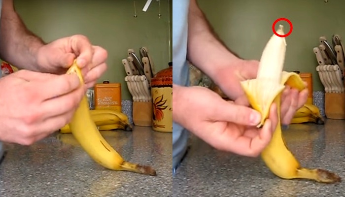 Два движения - и банан очищен. Главное - выбрать правильную сторону. /Фото: banany.jeanzzz.ru