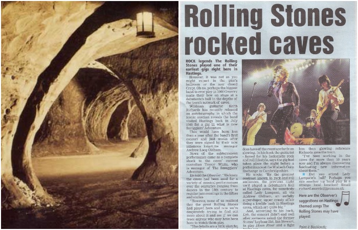 Когда-то в этих пещерах прятались от бомбардировок, а потом выступали культовые музыкальные группы. /Фото: uk.pinterest.com, facebook.com