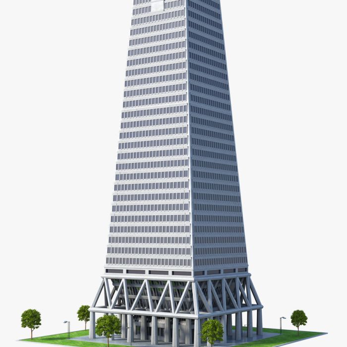 Объемная модель подвешенной конструкции башни. /Фото: free3d.com