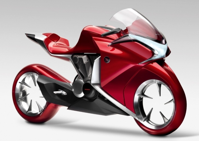 Так и не реализованный концепт Honda V4 Concept. /Фото: motocafe.ru