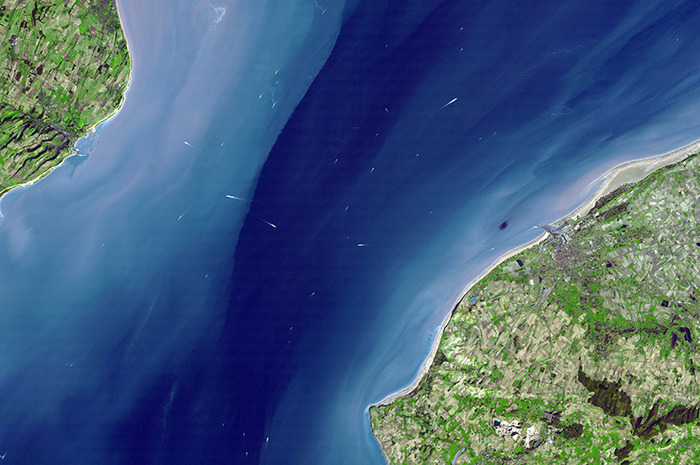 Спутниковое изображение пролива Ла-Манш. /Фото: aif.ru