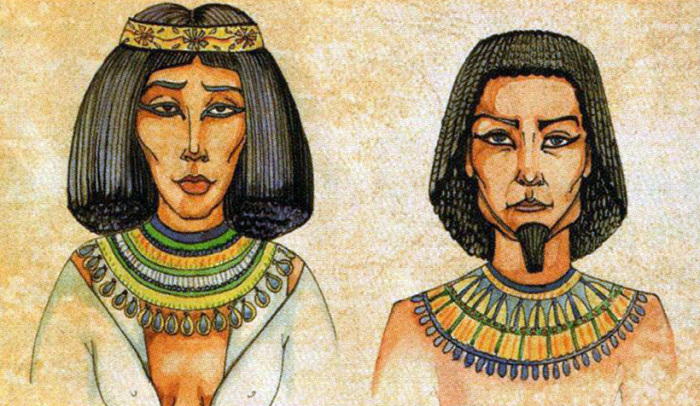 До появления династий в Египте мужчины носили бороды и густую шевелюру / Фото: lostworlds.mirtesen.ru