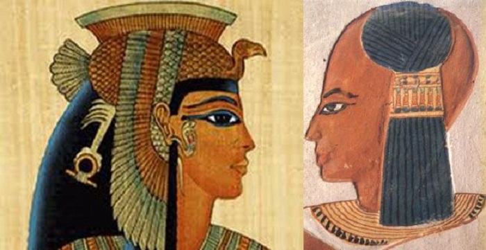 Жители Египта, принадлежавшие к высшему сословию, часто носили парики / Фото: Pinterest