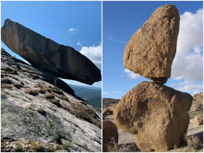 В Америке, в горах Сан-Бернардино, в их западной части, примеров висячих камней очень много / Фото: instagram.com