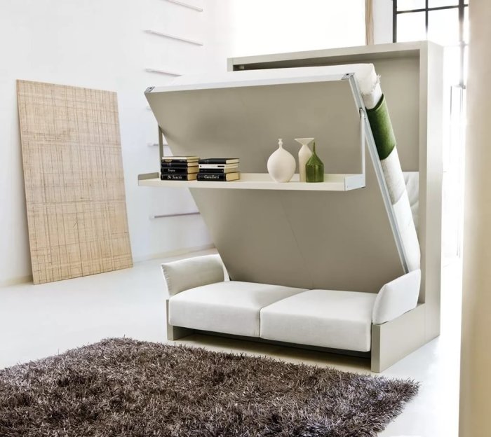 Для экономии пространства поляки используют мебель-трансформер / Фото: yandex.by