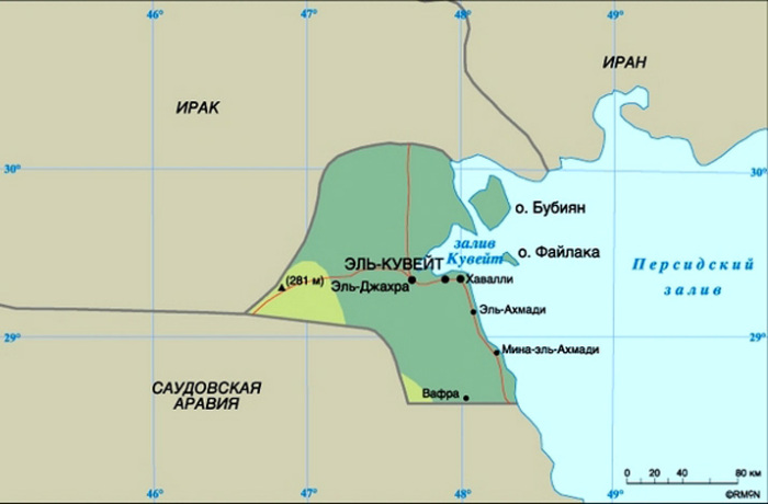 Площадь Кувейта составляет всего 18 тысяч квадратных километров / Фото: geosfera.org