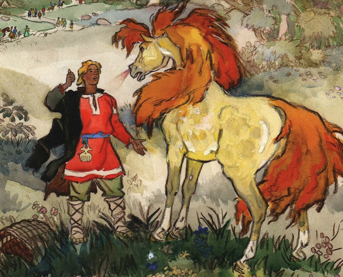 В сказке Сивка-Бурка является семейным родовым конем, который верой и правдой служил многим поколениям семьи главного героя / Фото: a-nalgin.livejournal.com
