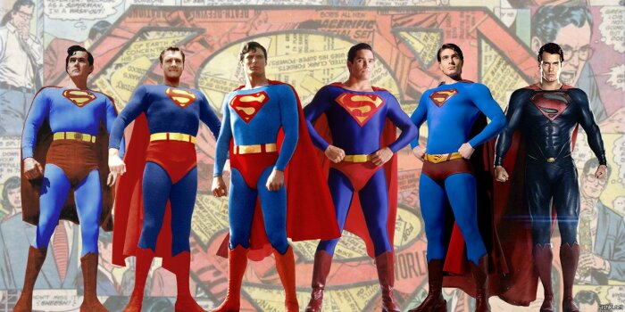 Костюм Супермена менялся периодически: трусы то снимали, то снова надевали / Фото: fishki.net