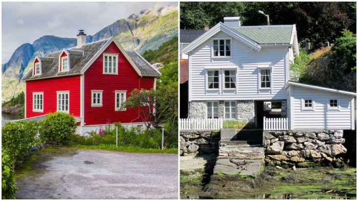 Почему финны поголовно красили свои дома светло-серой краской, а норвежцы –  красно-коричневой