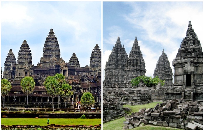 В Индонезии есть очень похожий индуистский храм Прамбанан, который не так сильно распиарен