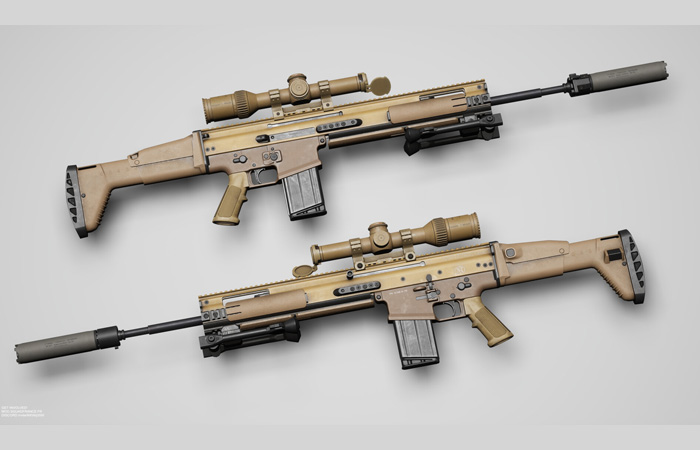 Винтовка SCAR-H. Винтовка SCAR-H.