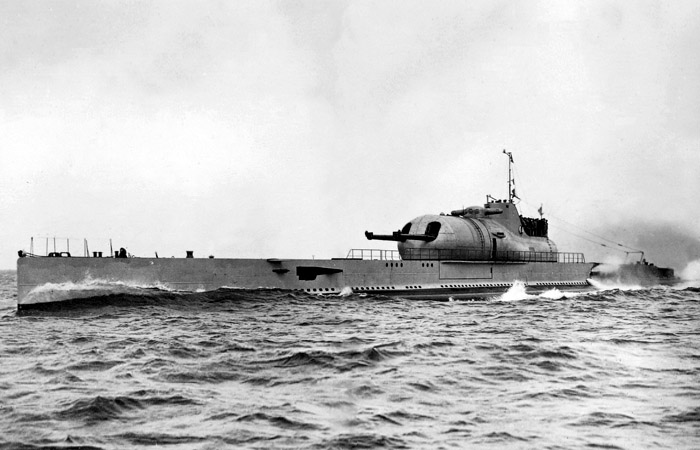 Подводная лодка Surcouf. / Фото: warfarehistorynetwork.com