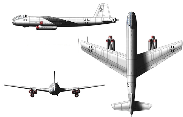 Эскиз Ju-287./ Фото: yaplakal.com Эскиз Ju-287./ Фото: yaplakal.com