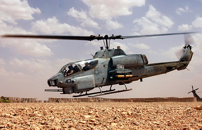 Ударный вертолёт Bell AH-1 Cobra./ Фото: pinterest.com