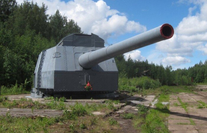 Разработанные для линкора пушки использовали на войне./ Фото: mixyfotos.ru