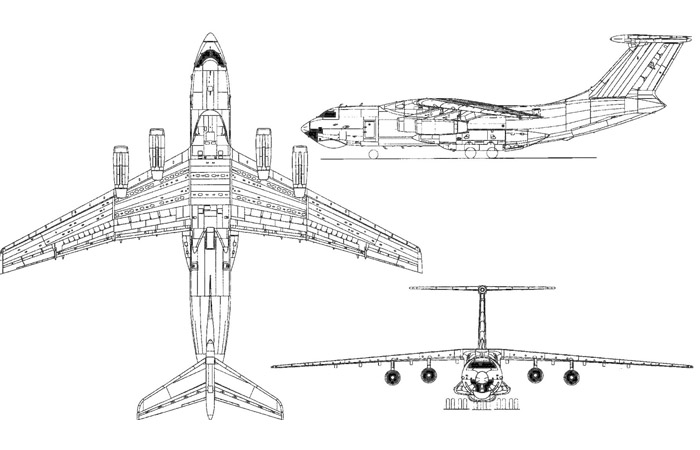 Схема Ил-76./ Фото: drive2.ru