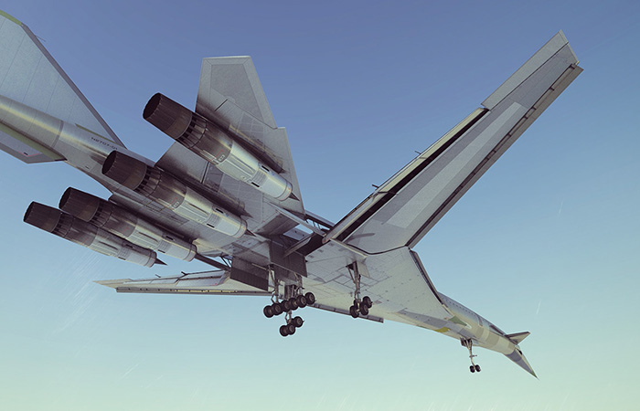 Так мог выглядеть Boeing 2707./ Фото: blenderartists.org