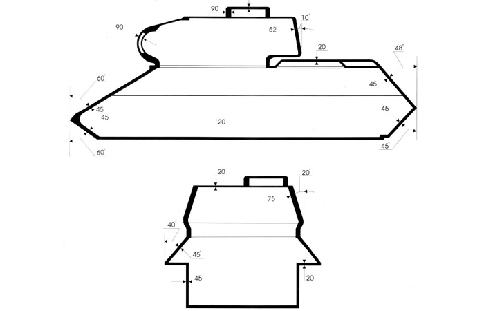 Геометрия бронекорпуса Геометрия бронекорпуса