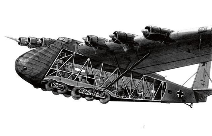 Строение самолёта Me 323.