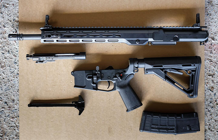 В разобранном виде